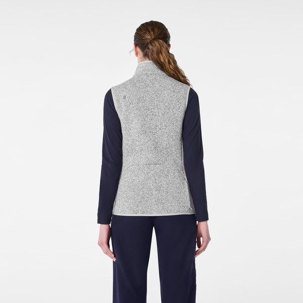 women's Heather Light Grey On-Shift -  Sweater Knit Vest™