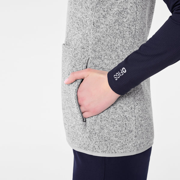 women's Heather Light Grey On-Shift -  Sweater Knit Vest™