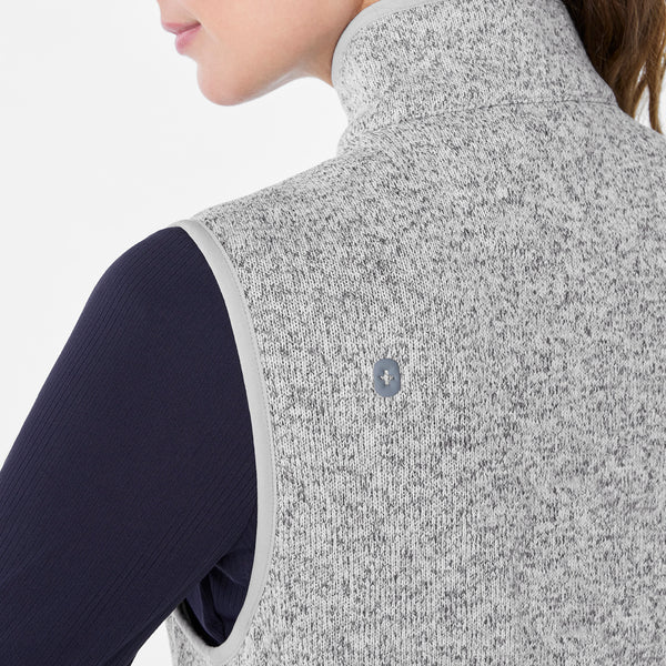 women's Heather Light Grey On-Shift -  Sweater Knit Vest™
