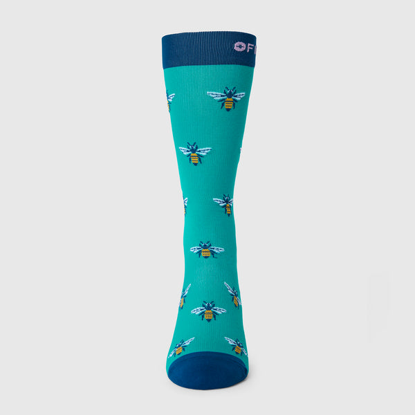 Unisex Lagoon Busy Bee - Compression Socks
