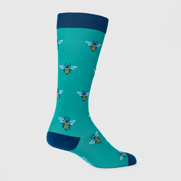 Unisex Lagoon Busy Bee - Compression Socks