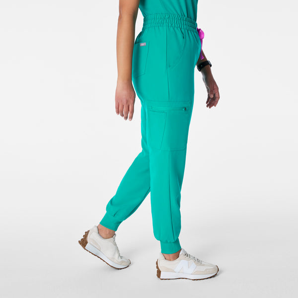women's Lagoon High Waisted Uman Relaxed - Petite Jogger Scrub Pant