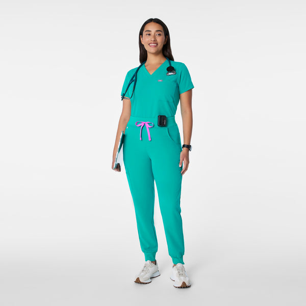 women's Lagoon High Waisted Zamora - Petite Jogger Scrub Pant™
