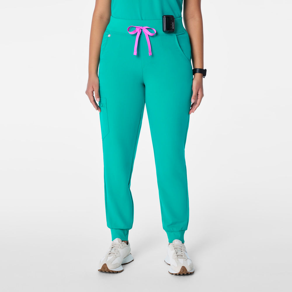 women's Lagoon High Waisted Zamora - Petite Jogger Scrub Pant™