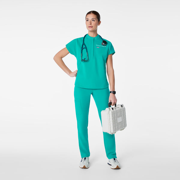 women's Lagoon Montex - Mock Neck Scrub Top