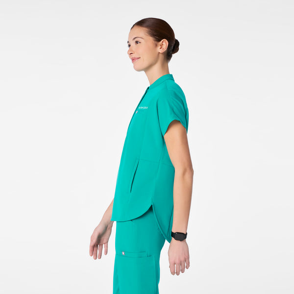 women's Lagoon Montex - Mock Neck Scrub Top