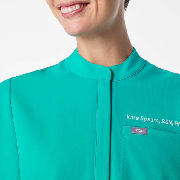 women's Lagoon Montex - Mock Neck Scrub Top