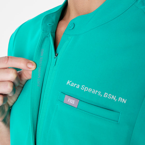 women's Lagoon Montex - Mock Neck Scrub Top