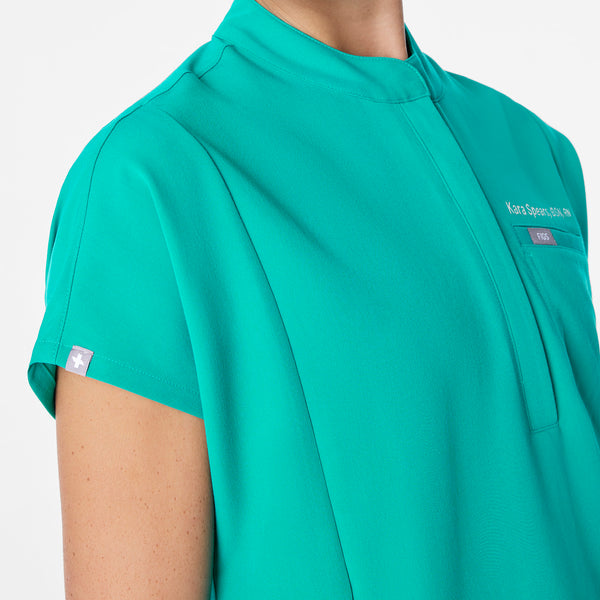 women's Lagoon Montex - Mock Neck Scrub Top