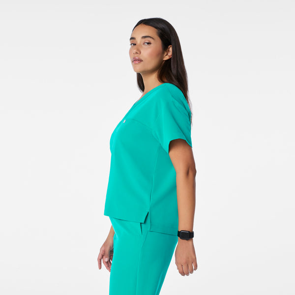 women's Lagoon Pagosa Relaxed V-Neck - Scrub Top