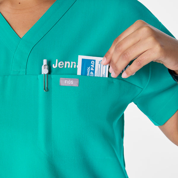 women's Lagoon Pagosa Relaxed V-Neck - Scrub Top