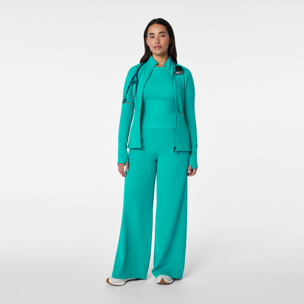 women's Lagoon Ribbed Cropped  - Longsleeve Underscrub