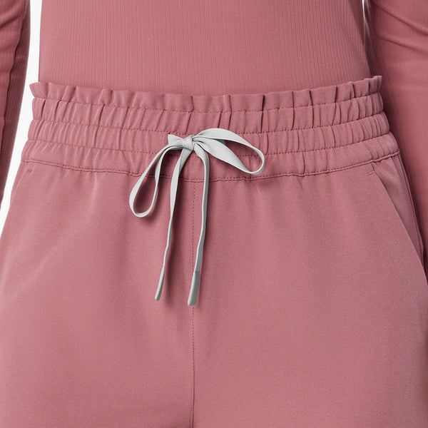 women's Mauve High Waisted Allison Ultra Wide Leg - Scrub Pant