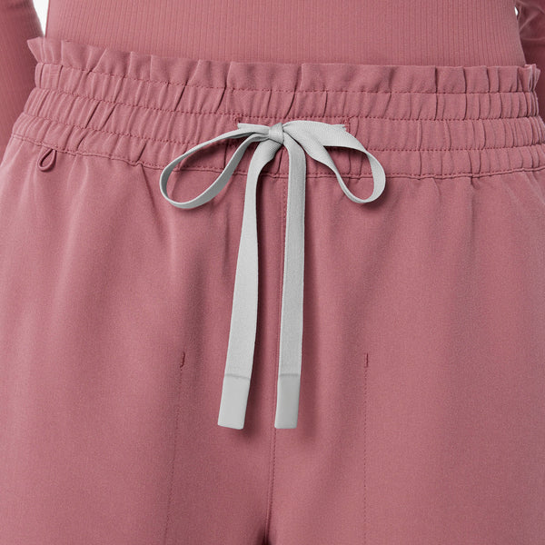 women's Mauve Marseille High-Rise Wide-Leg - Petite Scrub Pant