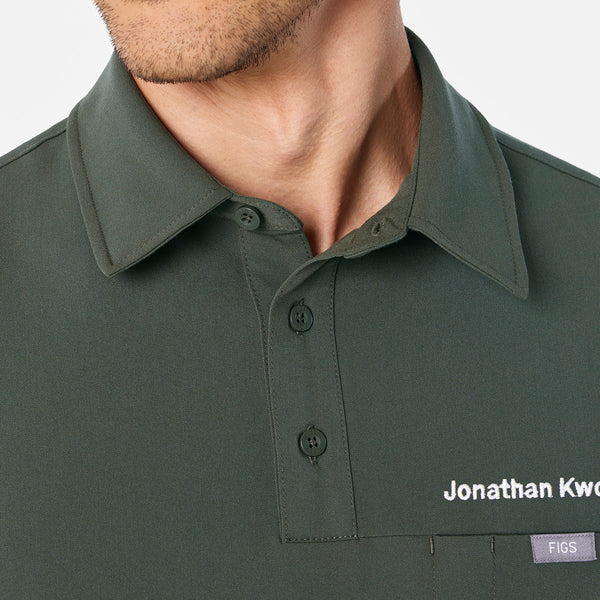 men's Moss Eugene Polo - Scrub Top