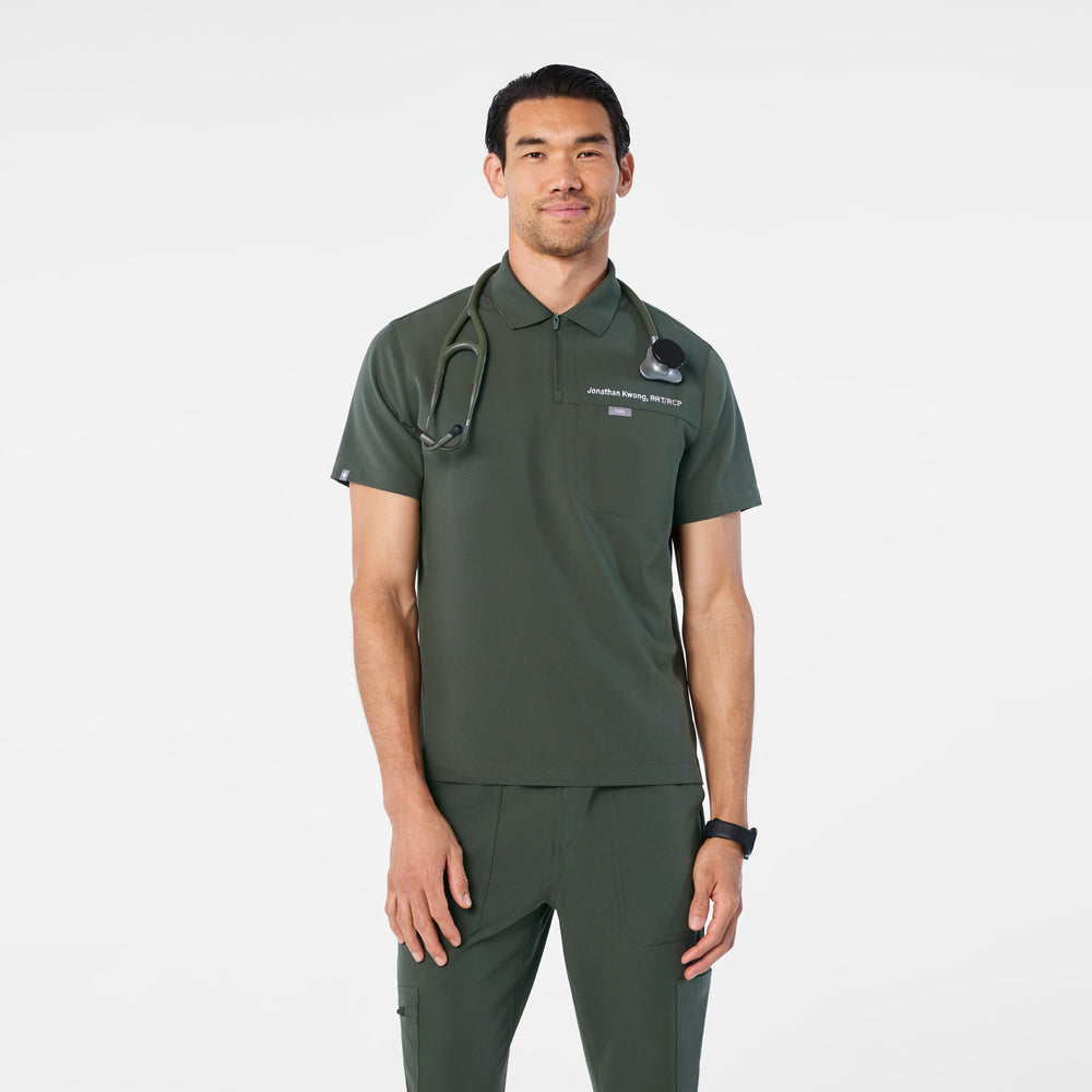 men's Moss Jasper Polo - Scrub Top