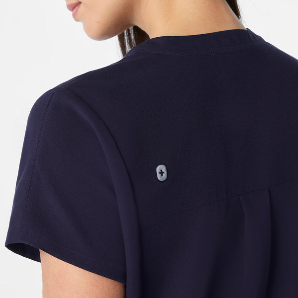 women's Navy Addison Oversized Tunic - Scrub Top