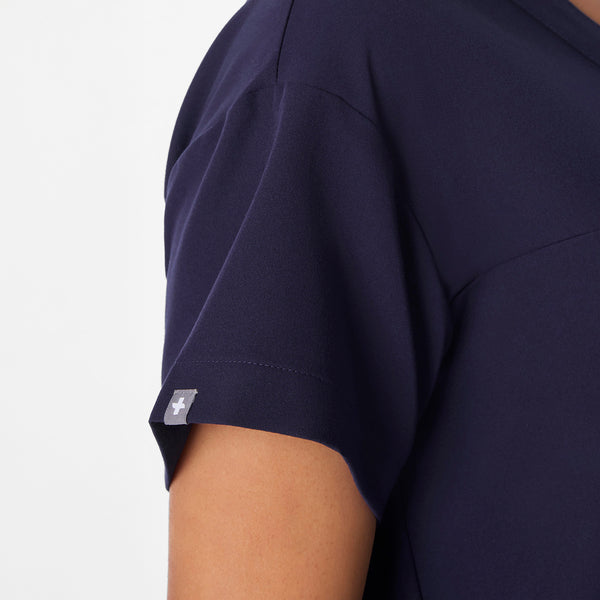 women's Navy Pagosa Relaxed V-Neck - Scrub Top