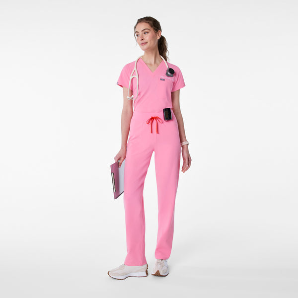 women's Sunrise Pink Livingston High-Rise- Tall Straight-Leg Scrub Pant™