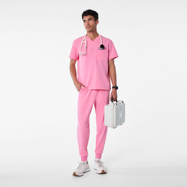 men's Sunrise Pink Leon - Three-Pocket Scrub Top™