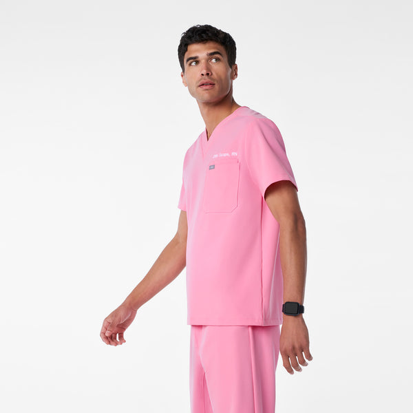 men's Sunrise Pink Leon - Three-Pocket Scrub Top™