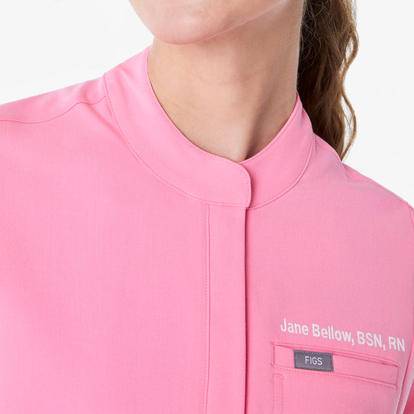 women's Sunrise Pink Montex Relaxed Scrub Top