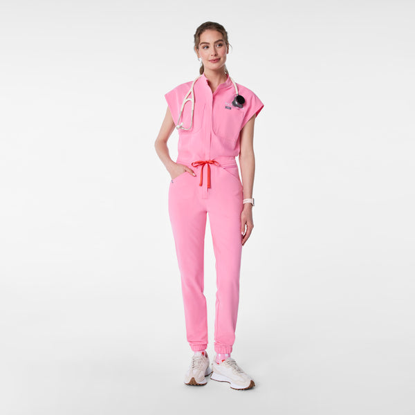 women's Sunrise Pink Rafaela Cargo - Tall ScrubJumpsuit™