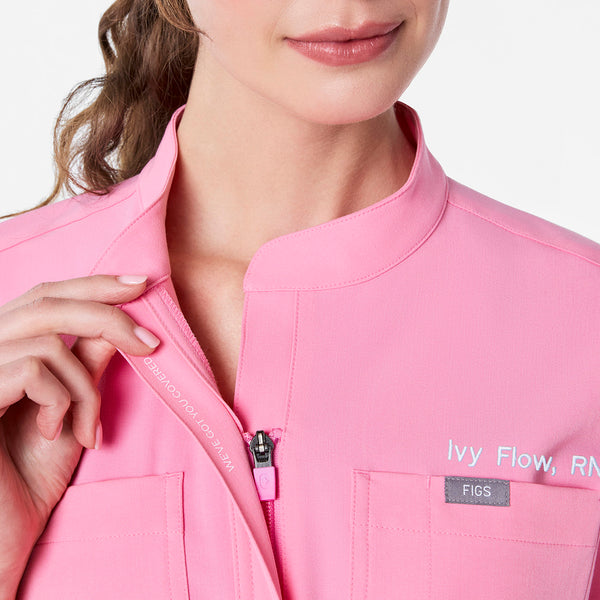 Women's Sunrise Pink Rafaela Wide-Leg - ScrubJumpsuit™
