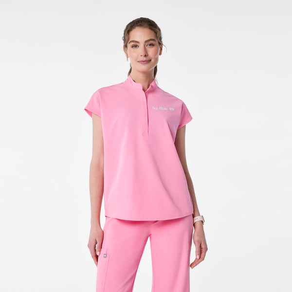 women's Sunrise Pink Rafaela - Oversized Scrub Top™