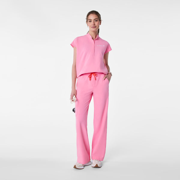 women's Sunrise Pink Rafaela - Oversized Scrub Top™
