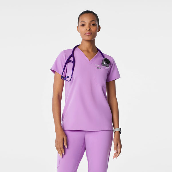 women's Wild Iris Catarina - One-Pocket Scrub Top™