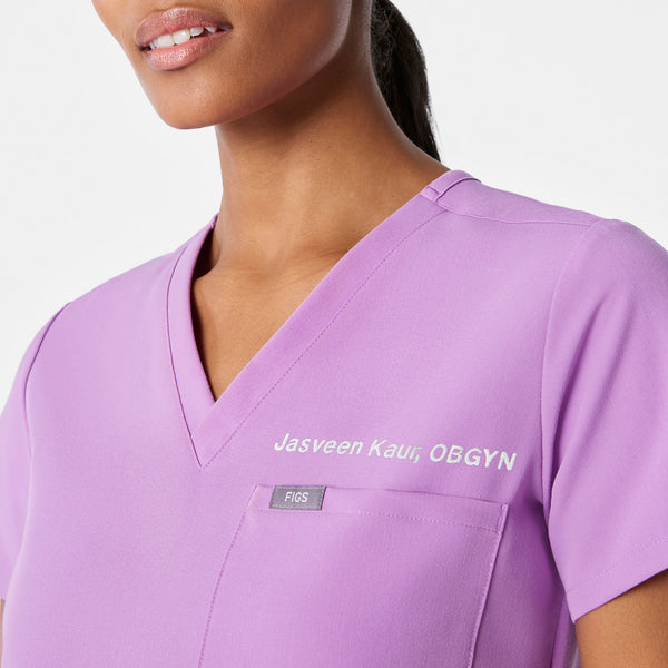 women's Wild Iris Catarina - One-Pocket Scrub Top™