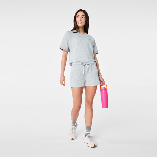 Women's Heather Grey Evelyn Sweatshorts