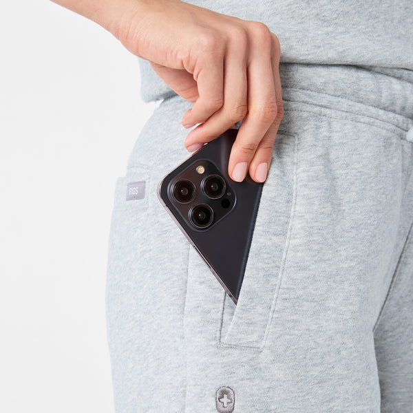 Women's Heather Grey Evelyn Sweatshorts