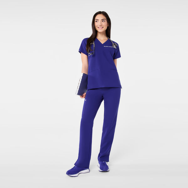 women's Deep Royal Blue Casma - Three-Pocket Scrub Top™