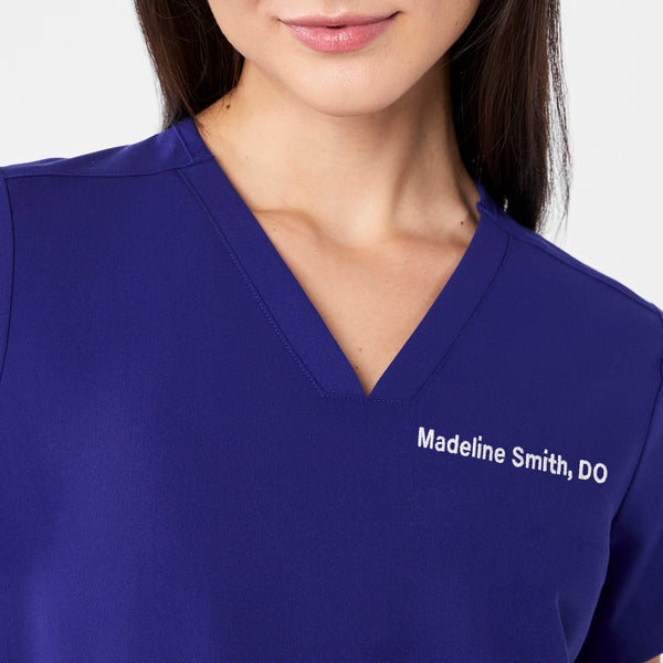 women's Deep Royal Blue Casma - Three-Pocket Scrub Top™