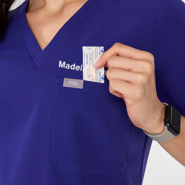 women's Deep Royal Blue Catarina - One-Pocket Scrub Top™