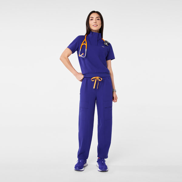 women's Deep Royal Blue High Waisted Giuliana Relaxed Straight Leg - Scrub Pant™