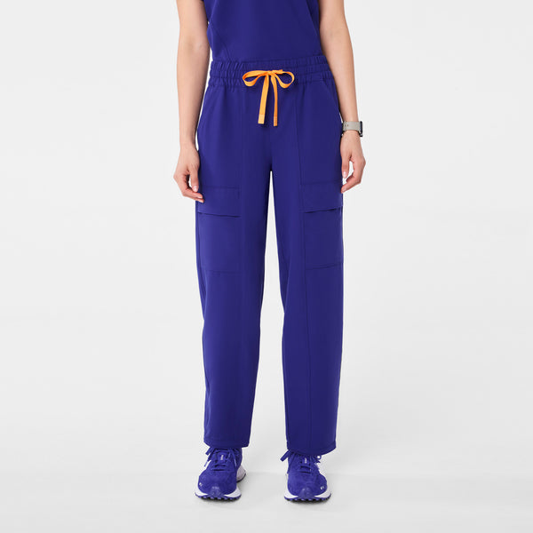 women's Deep Royal Blue High Waisted Giuliana Relaxed Straight Leg - Scrub Pant™