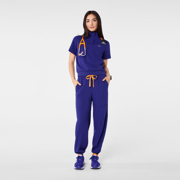 women's Deep Royal Blue High Waisted Giuliana Relaxed Straight Leg - Scrub Pant™
