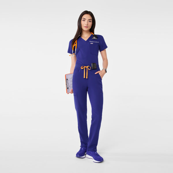 Women's Deep Royal Blue Yola High-Rise Slim  -  Scrub Pant™