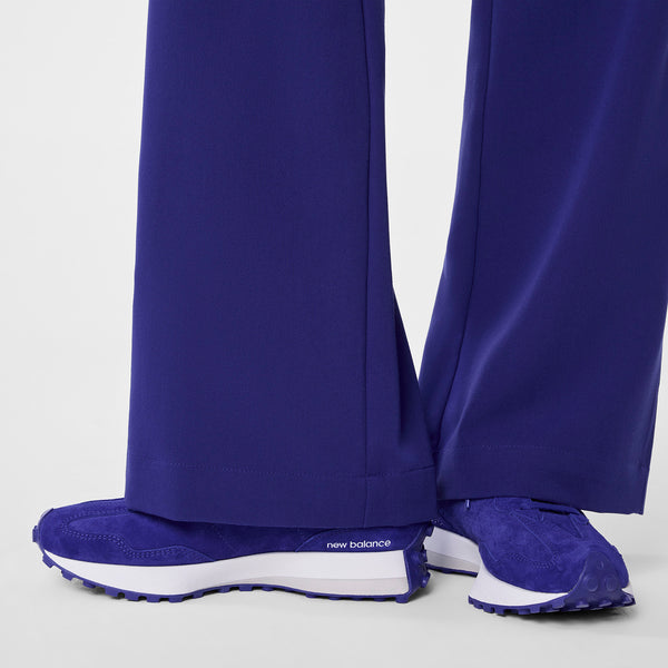 Women's Deep Royal Blue Isabel High-Rise Wide-Leg - Tall Scrub Pant