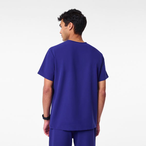 men's Deep Royal Blue Leon - Three-Pocket Scrub Top™