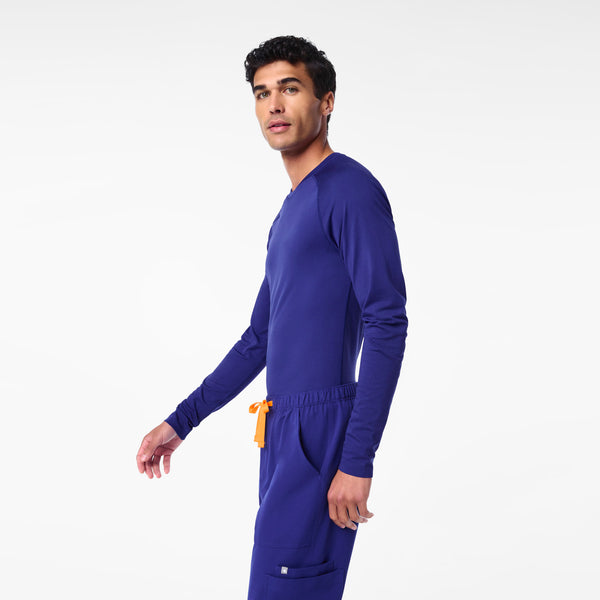 men's Deep Royal Blue Makato Seamless - Longsleeve Underscrub