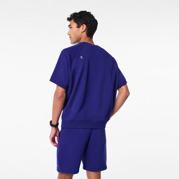 Men's Deep Royal Blue Elliot Short-Sleeve Sweatshirt