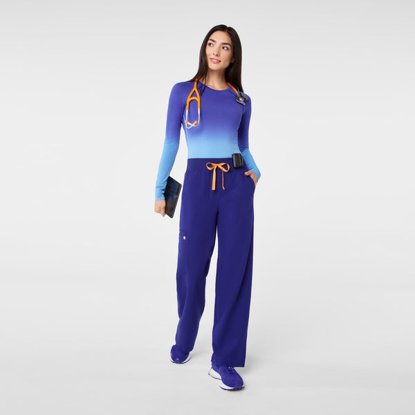 women's Ombre Deep Royal Blue Salta Seamless - Longsleeve Underscrub