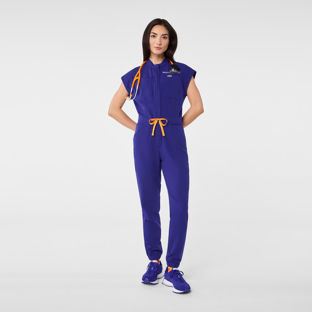 women's Deep Royal Blue Rafaela Cargo - ScrubJumpsuit™