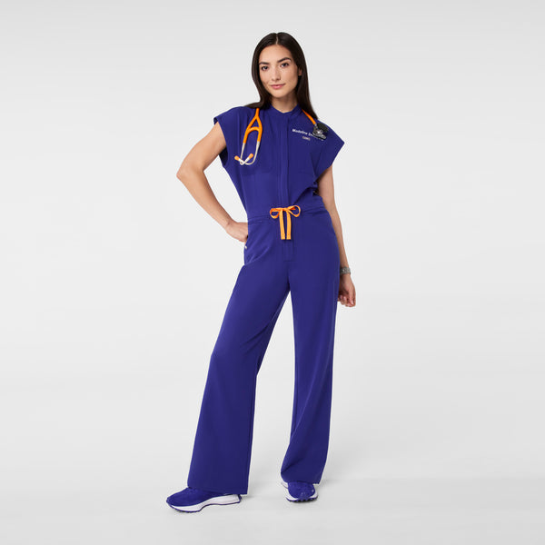 women's Deep Royal Blue Rafaela Wide Leg - ScrubJumpsuit™