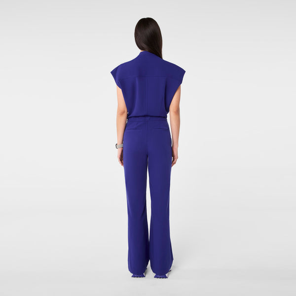 women's Deep Royal Blue Rafaela Wide Leg - ScrubJumpsuit™