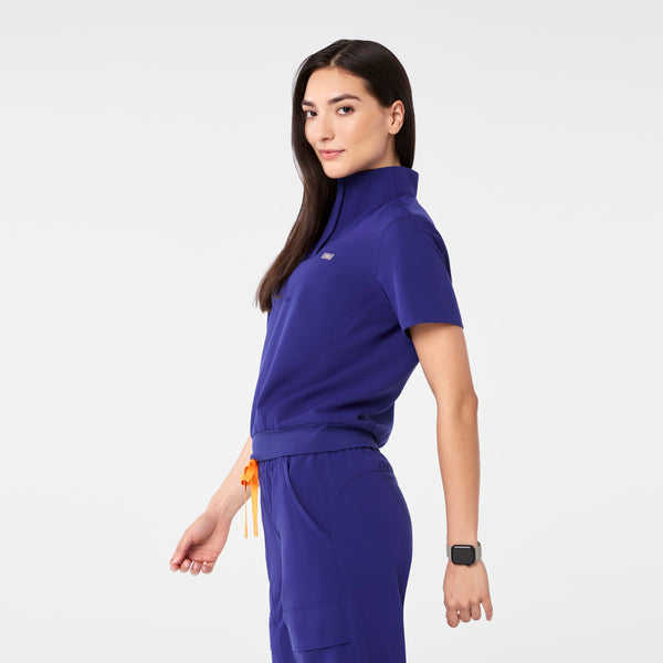 Women's Deep Royal Blue Torrella - ¼ Zip Scrub Top